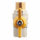 Кран шаровой газовый VALTEC (VT.278.N.04) 1/2 ВР(г) х 1/2 НР(ш) бабочка