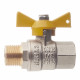 Кран шаровой газовый VALTEC (VT.278.N.04) 1/2 ВР(г) х 1/2 НР(ш) бабочка