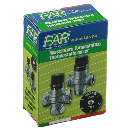 Смеситель термостатический Far Termo (FA 3950 1) 1 ВР(г) х 1 ВР(г) х 1 ВР(г)