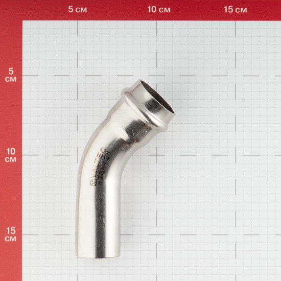 Угол VALTEC (VTi.958.I.002828) 45° 28 мм ВН нержавеющая сталь