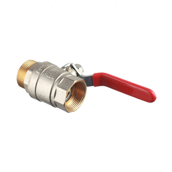 Кран шаровой латунный VALTEC Base (VT.215.N.07) 1 1/4 ВР(г) х 1 1/4 НР(ш) ручка прямой