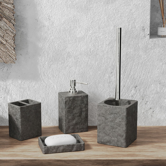 Ерш Fora Stone Black FOR-STN025BL напольный полирезин/металл черный