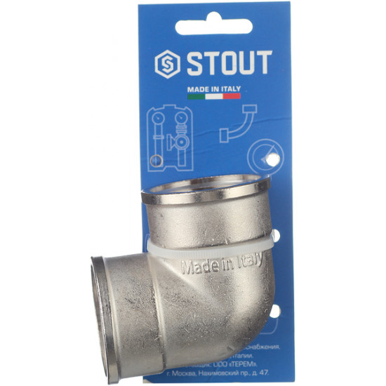 Угол Stout (SFT-0014-000114) 1 1/4 ВР(г) х 1 1/4 ВР(г) латунный