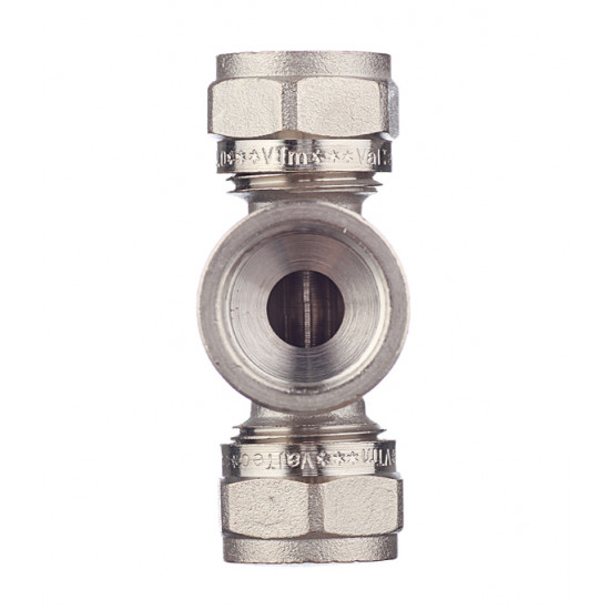 Тройник VALTEC (VTm.332.N.160416) 16 обж(ц) х 1/2 ВР(г) х 16 обж(ц)