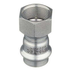Соединитель VALTEC (VTi.902.I.002205) 22 мм х 3/4 ВР(г) нержавеющая сталь