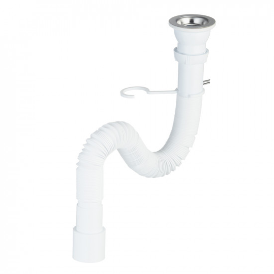 Сифон для мойки WIRQUIN 30717985 1 1/2"х40/50 с выпуском D 70 мм L 1200 мм