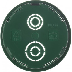 Коробка распределительная Schneider Electric для скрытой установки в бетон d80(68)x40 мм 8 вводов зеленая IP30 с крышкой
