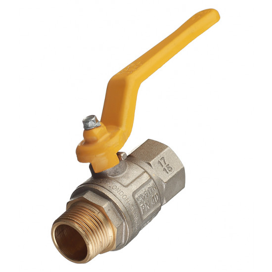 Кран шаровой газовый 3/4 ВР(г) х 3/4 НР(ш) ручка