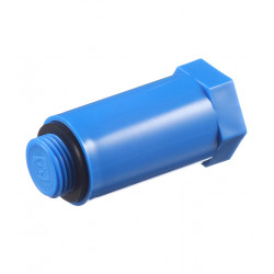 Заглушка полипропиленовая VALTEC (VTp.792.M.04) 1/2 НР(ш) (2) красный/синий
