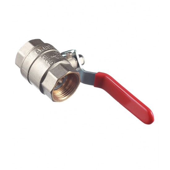 Кран шаровой латунный VALTEC Base (VT.214.N.06) 1 ВР(г) х 1 ВР(г) ручка прямой