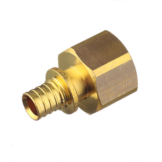 Соединитель прямой Stout (SFA-0002-001634) 16 мм х 3/4 ВР(г) латунный