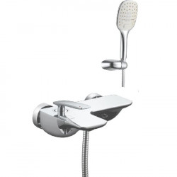 Смеситель для ванны монолитный Lemark Bellario LM6802C короткий излив, хром