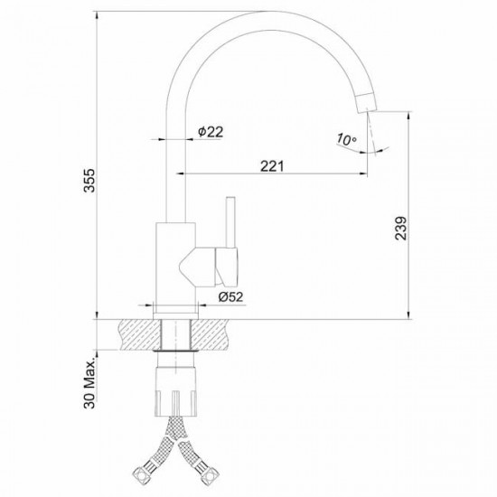 Смеситель для кухонной мойки Lemark Expert LM5078S