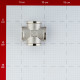 Крестовина Valtec (VTr.760.N.0005) 3/4 ВР(г) х 3/4 ВР(г) х 3/4 ВР(г) х 3/4 ВР(г) латунная