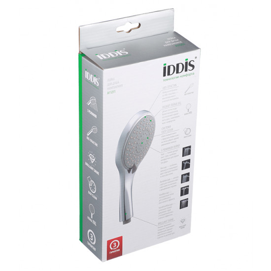 Лейка для душа IDDIS A11251 d131 мм 5F без шланга