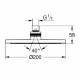 Лейка душевая верхняя GROHE New Tempesta Cosmopolitan 27541001 D200 мм 1F