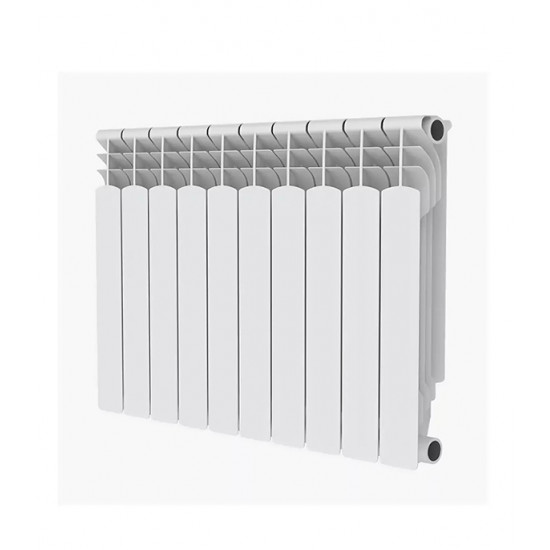 Радиатор алюминиевый Royal Thermo MONOBLOCK 500 мм 10 секций 1" боковое подключение белый