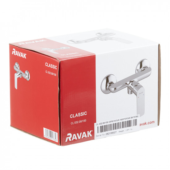 Смеситель для душа без излива Ravak Classic CL 032.00/150 X070084 однорычажный без лейки