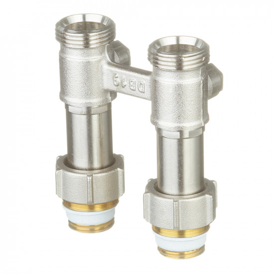 Узел нижнего подключения прямой Simplex DT2/50 (F10084) 3/4 ВР(г) x 3/4 НР(ш) ЕК для радиатора компенсатор высоты
