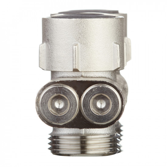Узел нижнего подключения прямой Simplex D2/50 (F10078) 3/4 ВР(г) x 3/4 НР(ш) ЕК для радиатора