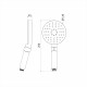 Лейка для душа IDDIS Swipe SWI3F00i18 круглая 120х256 мм 3F белый/хром