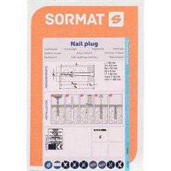 Дюбель-гвоздь Sormat 6x80 мм потайная манжета нейлон (100 шт.)