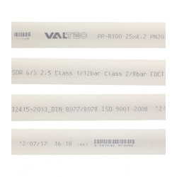 Труба полипропиленовая VALTEC (VTp.700.0020.25.02) 25х2000 мм PN20