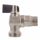 Кран шаровой латунный Stout (SVB-0059-001234) 3/4 НР(ш) х 1/2 НР(ш) к бытовой технике мини угловой