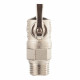 Кран шаровой латунный Stout (SVB-0059-001234) 3/4 НР(ш) х 1/2 НР(ш) к бытовой технике мини угловой