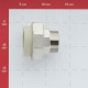 Муфта полипропиленовая FV-PLAST (237050) разъемная (американка) 50 мм х 1 1/2 НР(ш)