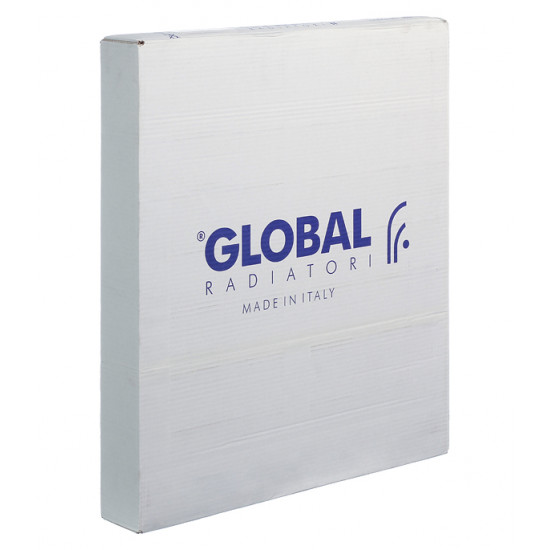 Радиатор биметаллический Global Style Extra 500 мм 8 секций 1" боковое подключение белый