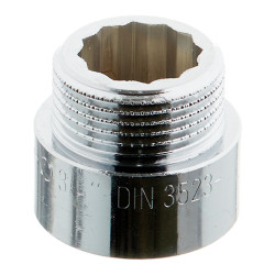 Удлинитель Stout (SFT-0002-003415) 15 мм 3/4 ВР(г) х 3/4 НР(ш) хром латунный