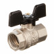 Кран шаровой латунный Stout (SVB-0002-000015) 1/2 ВР(г) х 1/2 ВР(г) бабочка прямой