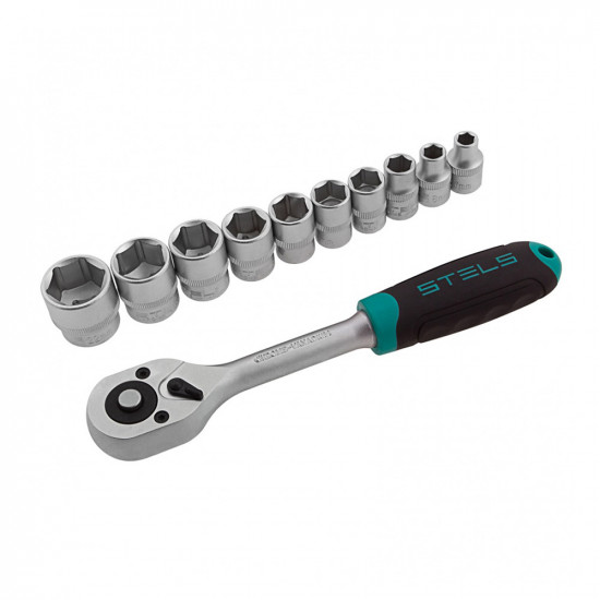 Набор торцевых головок с трещоткой Stels 3/8" (14126) (11 шт.)