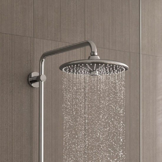Душевая система Grohe Vitalio Joy 30361000 верхним душем d260 мм с лейкой d 110 мм с термостатом