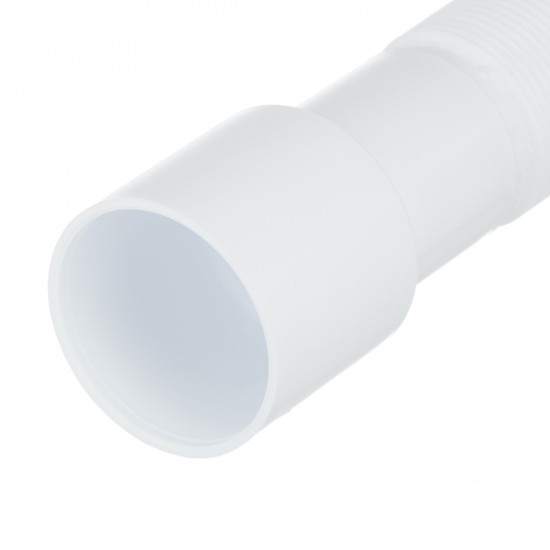 Сифон для раковины VIRPLAST by WIRQUIN 30980678 1/2"х40 с литым выпуском нерж. чашкой D 63 мм и гибким соединением 40/50