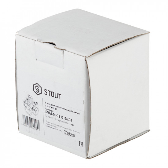 Клапан смесительный 3-х ходовой Stout (SVM-0003-013201) 1 1/4 ВР(г) под электропривод KVs 15