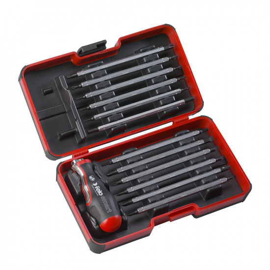 Отвертка диэлектрическая 12 насадок Felo (06081306)