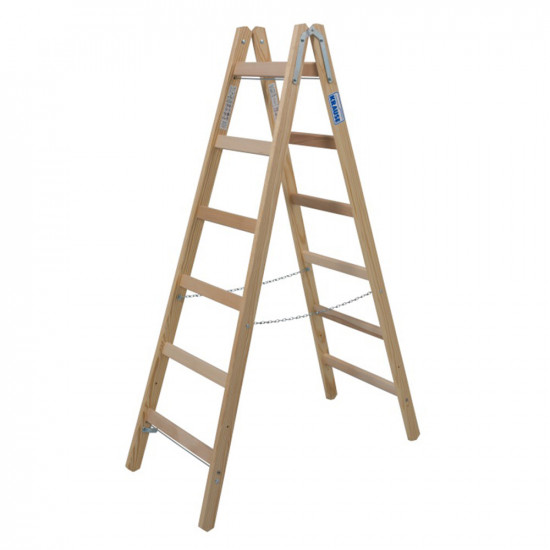 Стремянка деревянная 6 ступеней 100 см Krause