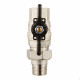 Кран шаровой латунный Stout (SVB-0007-000015) 1/2 ВР(г) х 1/2 НР(ш) бабочка со сгоном прямой