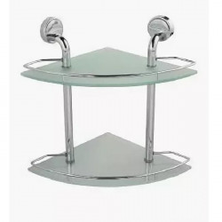 Полка двойная Classic elite стекло матовое, белое C072