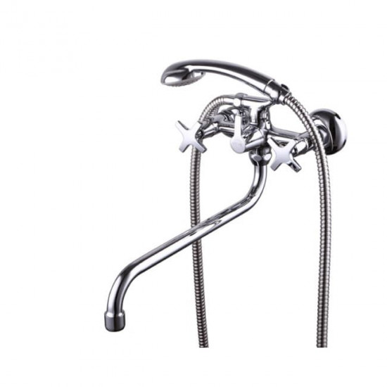 Смеситель для ванны с душем  28155 KAISER Crystal CHROME