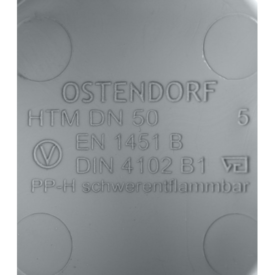 Заглушка Ostendorf d50 мм пластиковая для внутренней канализации