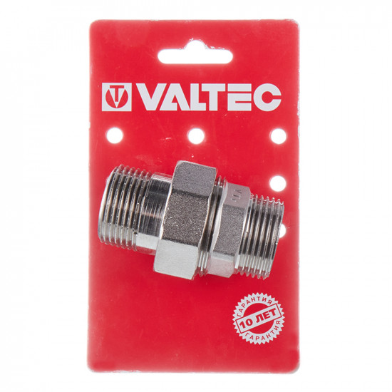 Американка прямая Valtec (VTr.728.N.0006) 1 НР(ш) х 1 НР(ш) латунная