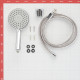 Душевой комплект Ravak 903.00 X07S006  шланг 1500 мм с душевой лейкой Flat M d118 мм F3 с держателем