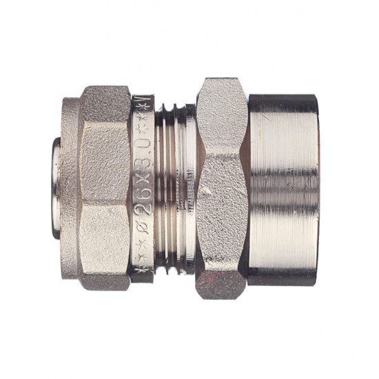 Соединитель прямой VALTEC (VTm.302.N.002606) 26 обж(ц) х 1 ВР(г)