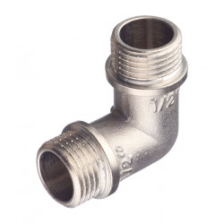 Угол Valtec (VTr.093.N.0004) 1/2 НР(ш) х 1/2 НР(ш) латунный