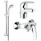 Душевой гарнитур (комплект) Grohe Euroeco 116935, хром