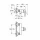 Смеситель для душа без излива Grohe Bau Edge 23635001 однорычажный без лейки хром