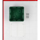 Коробка распределительная Schneider Electric для скрытой установки в бетон 112х112х51 мм 28 вводов зеленая IP30 с крышкой